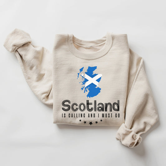 Comstylish Scotland Is Calling And I Must Go Sweatshirt
