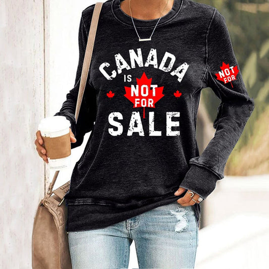 Comstylish Women's Canada Is Not For Sale Print Casual Sweatshirt