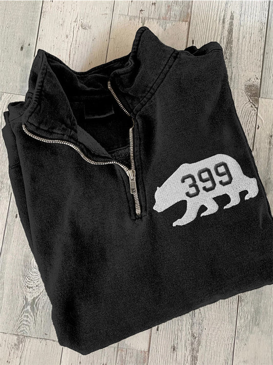 Comstylish Grizzly 399 The Queen Of The Tetons Embroidered Washed Sweatshirt