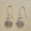 Silver Mandala Earrings
