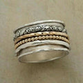 Silver & Gold Beads Ring