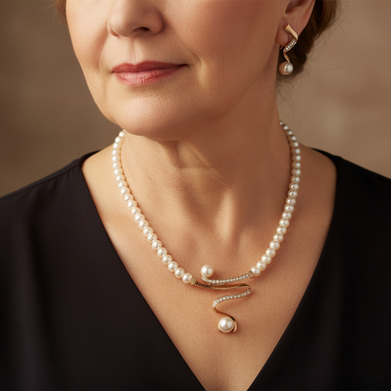 Delicate Artisan Pearl Set