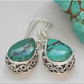 Natural Turquoise Stone Earrings