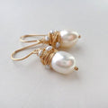 Pearl Golden Threads Earrings