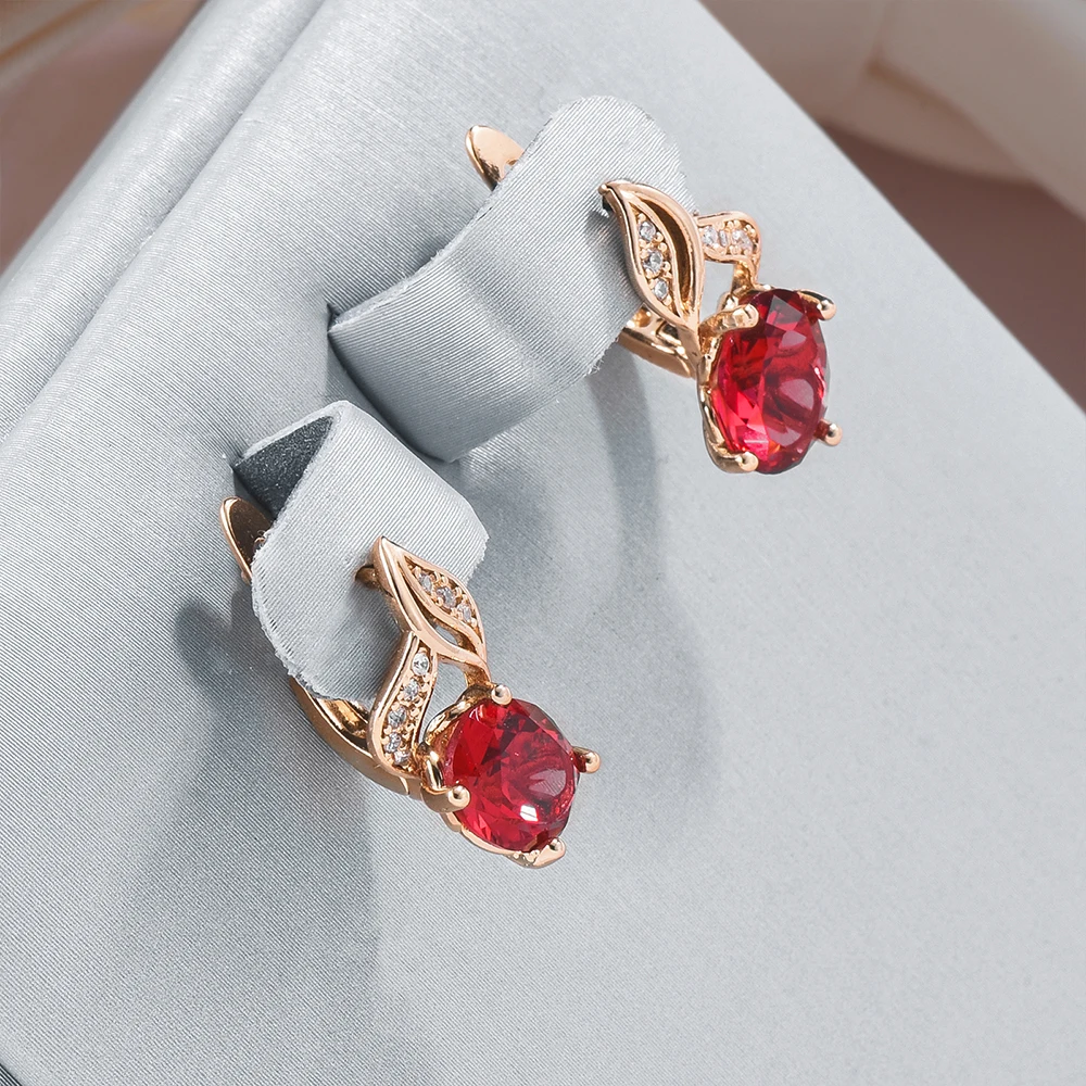 Red Crystal Earrings
