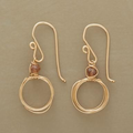 Golden Thread Drop Earrings