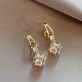 Cubic Zirconium Earrings in Gold