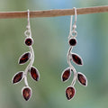 Red Leaf Earrings