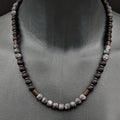 Exquisite Copper Lava Bead Necklace Radiance
