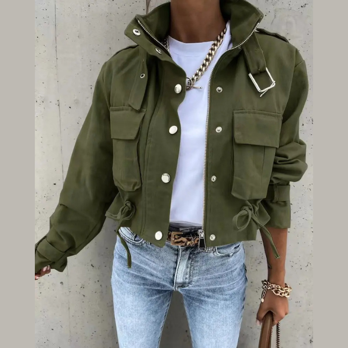 LM | Modern drawstring jacket for women
