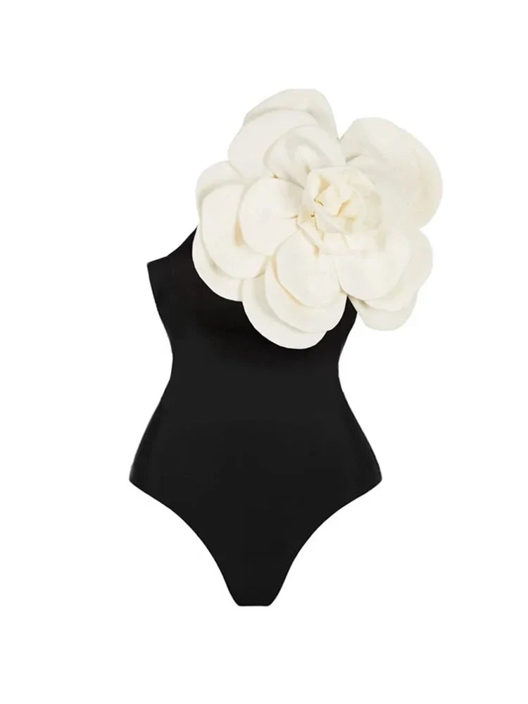 White Floral Swimsuit