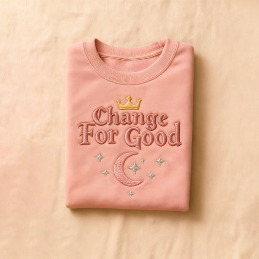 Comstylish Halloween 2025 Slogan Embroidery Art Sweatshirt