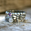 Dragonfly Purple Zirconia Ring