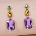 Purple Zirconia Earrings