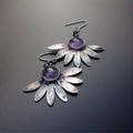 Purple Stone Earrings