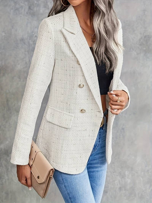 LM | long-sleeved blazer with lapel collar