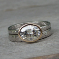 Dual Silver Zirconia Ring