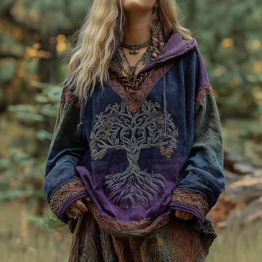 Viking Tree Of Life Celtic Knot Art Gradient Women's Comfort Hoodie artswardrobe