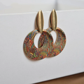 Colorful Golden Earrings