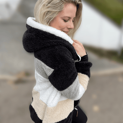 LM | multicolored cuddly jacket for women