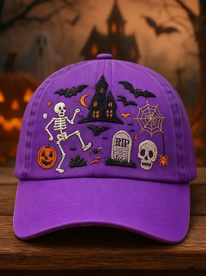 Halloween Printed Casual Unisex Hat artswardrobe