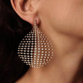 Zirconia Globe Earrings