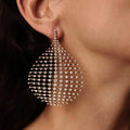 Zirconia Globe Earrings