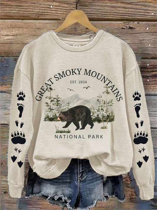 Comstylish Women's Great Smoky Mountains National Parks Print Sweatshirt