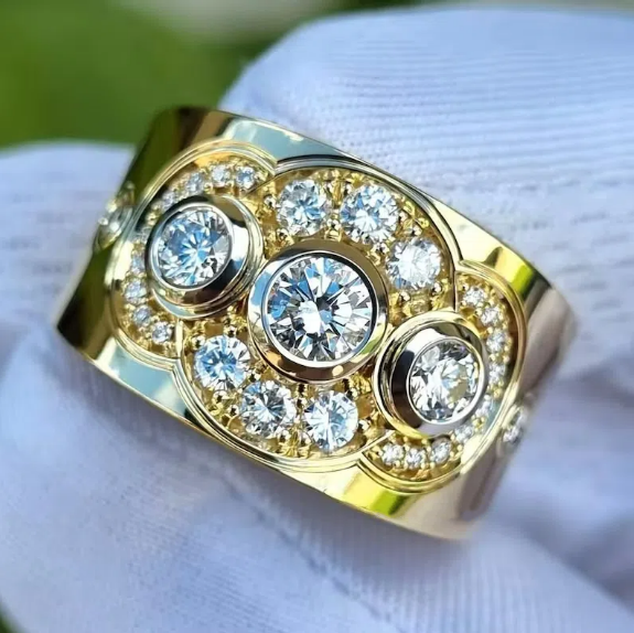 Gold Spark Ring