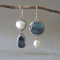 Natural Blue Stone Earrings