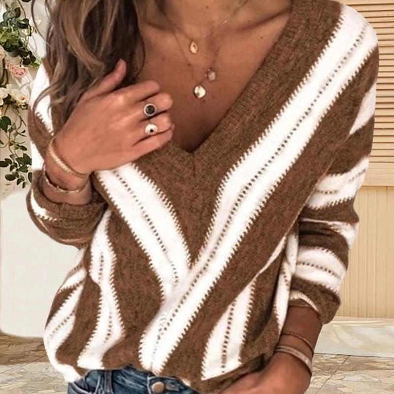 LM | V-collar and stripes