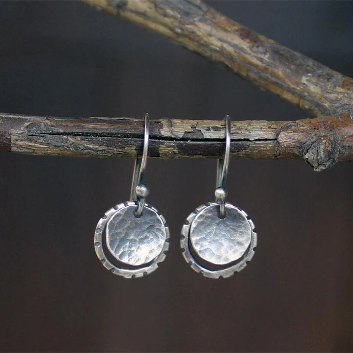 Silver Rounded Plated Earrings