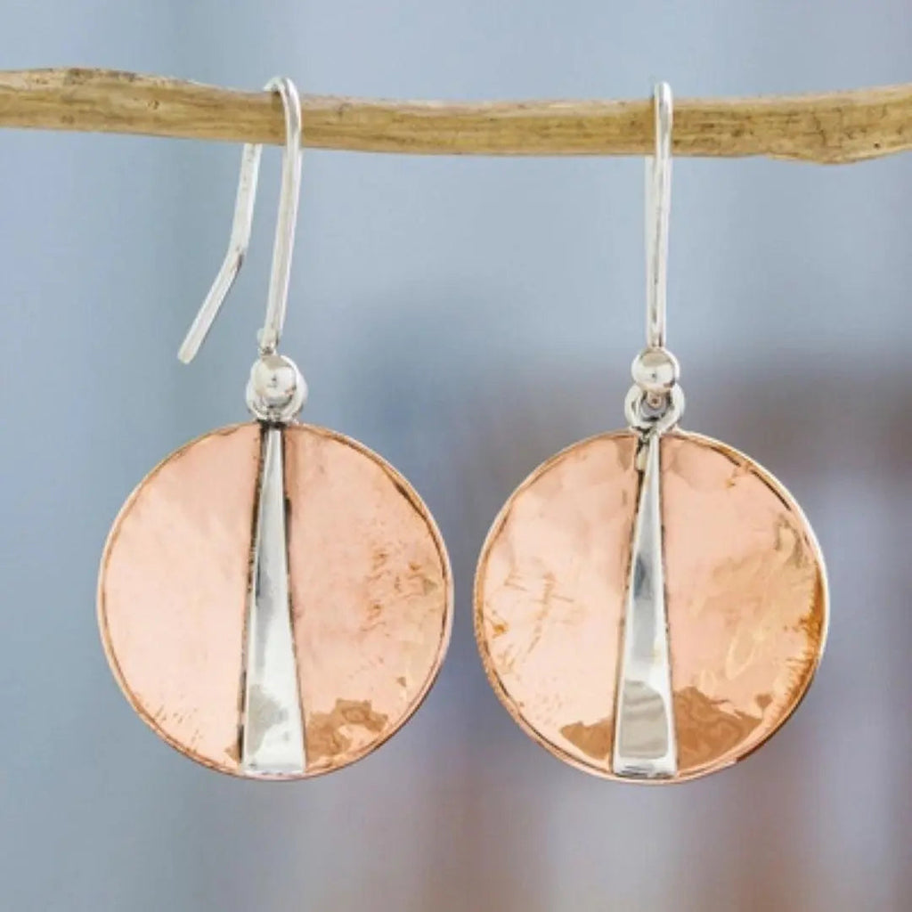 Round Silver Earrings With Brilliant-cut Zircons
