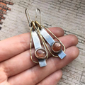 Orange Stone Earrings