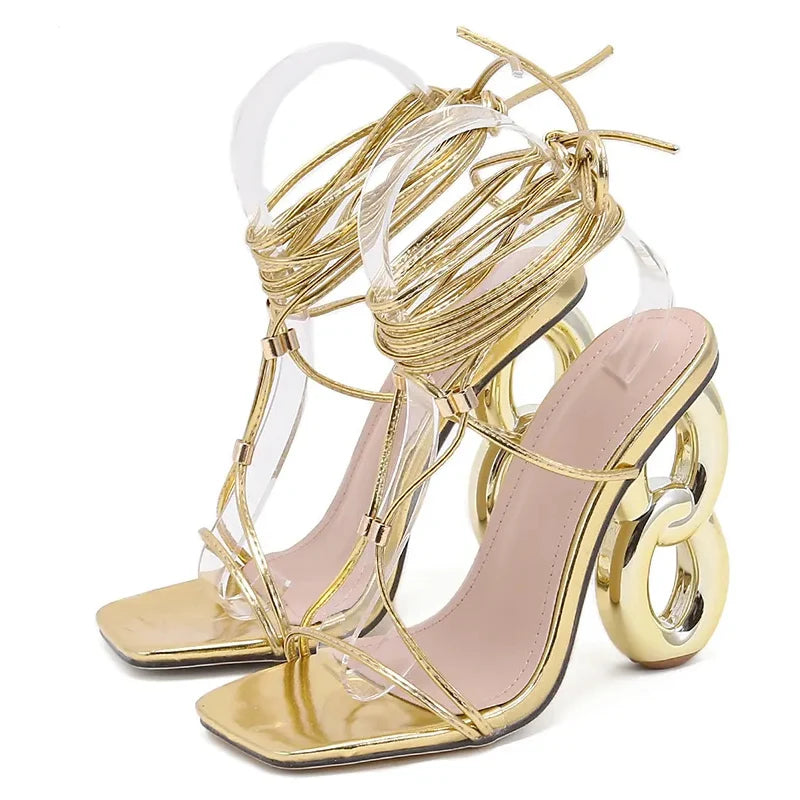 A Vintage Style Sandals with Delicate Timeless Details