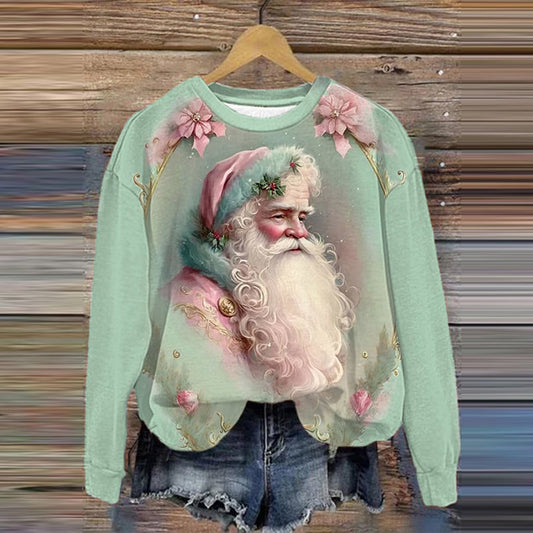 Comstylish Christmas Print Casual Sweatshirt