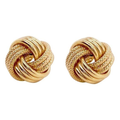 Golden Knotted Earrings