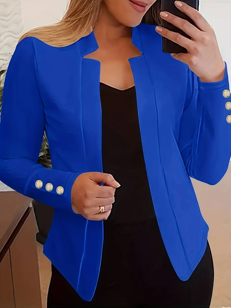LM | casual blazer with long sleeves and buttons