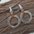 Silver Circle Earrings