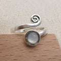 Moonstone Spiral Ring