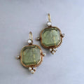 Green Crystal Earrings