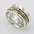 Elena - Silver Ring With Gold Plating