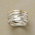 Gold & Silver Hollow Ring