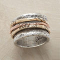 Gold Rose & Silver Ring