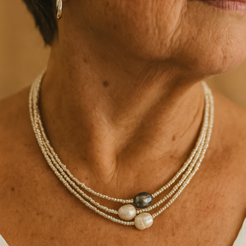Natural Pearl Pendant Necklace