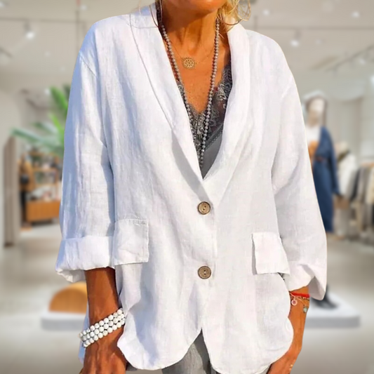 LM | Stylish blazer with buttons for women
