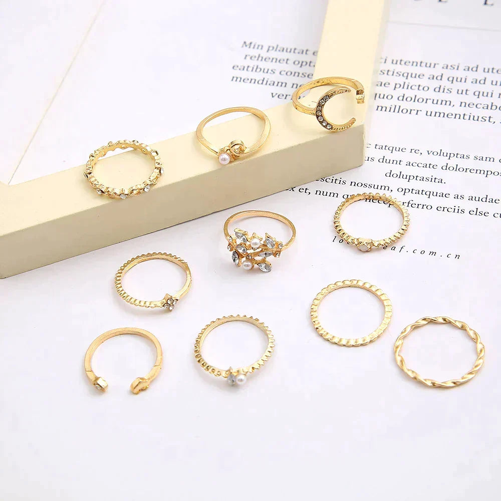 10 Pack of Silver and Gold Plated Rings