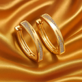 Gold & Diamond Elegance Earrings