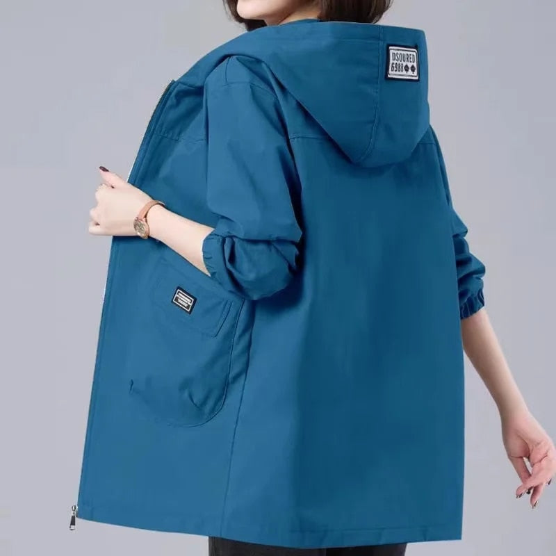 LM | Long spring coat with hood