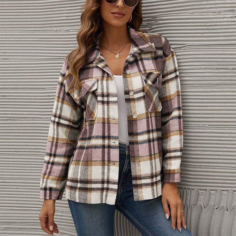 LM | Checked transition jacket for fall